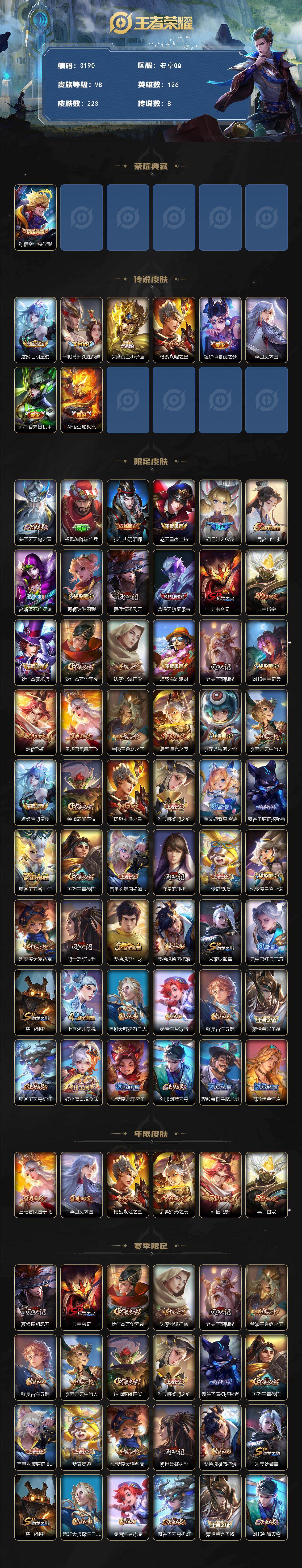 WZCMW465259王者荣耀账号详情图2