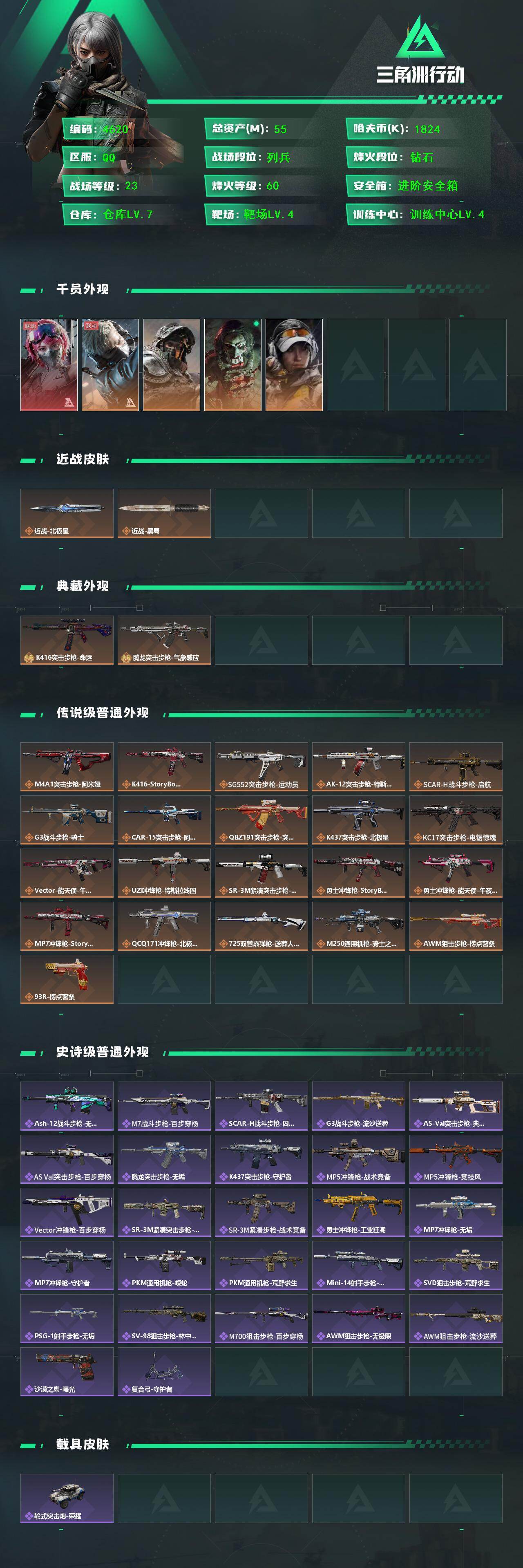 SJZCMW434052三角洲行动账号详情图2