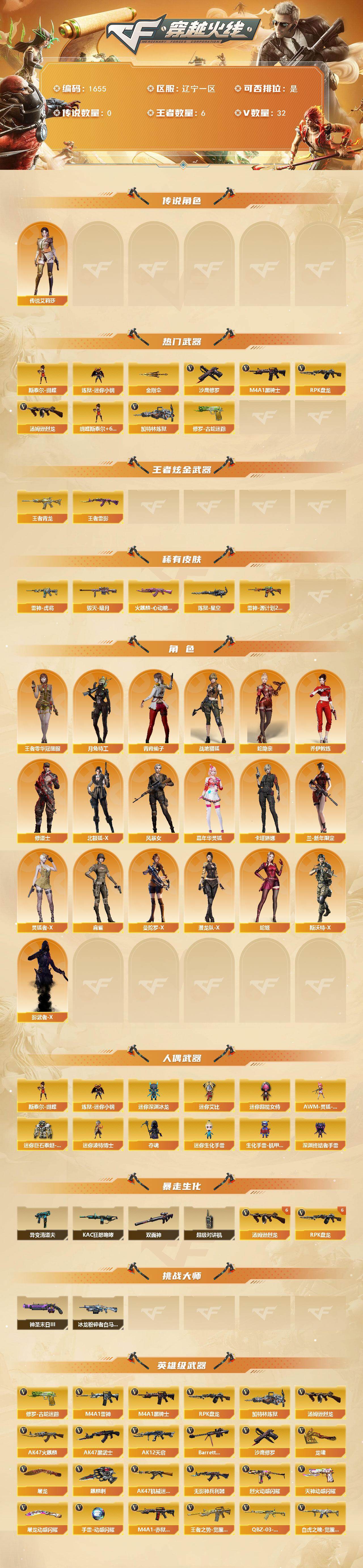 CFQM413166穿越火线账号详情图3