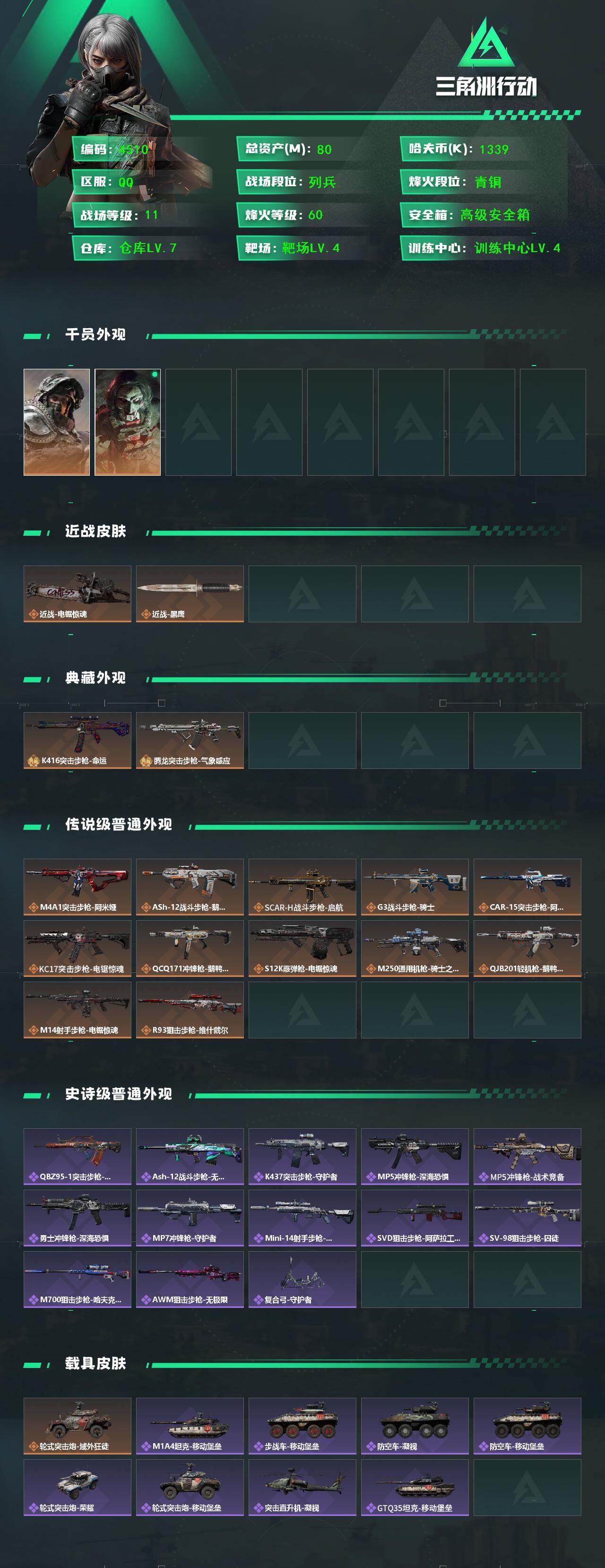 SJZCMW416465三角洲行动账号详情图2