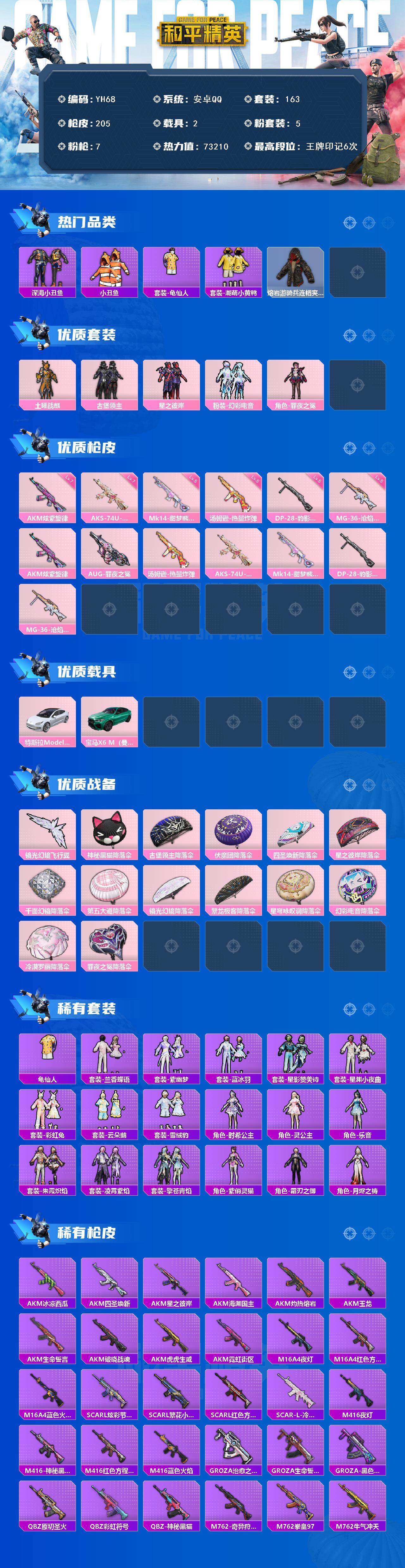 HPCMW450280和平精英账号详情图2