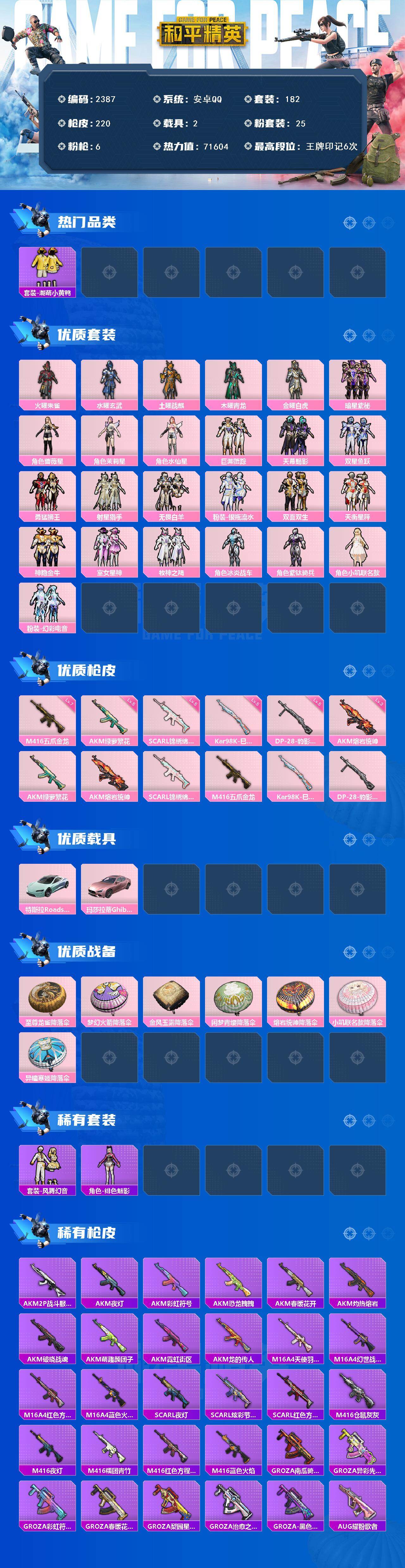 HPCMW465238和平精英账号详情图2