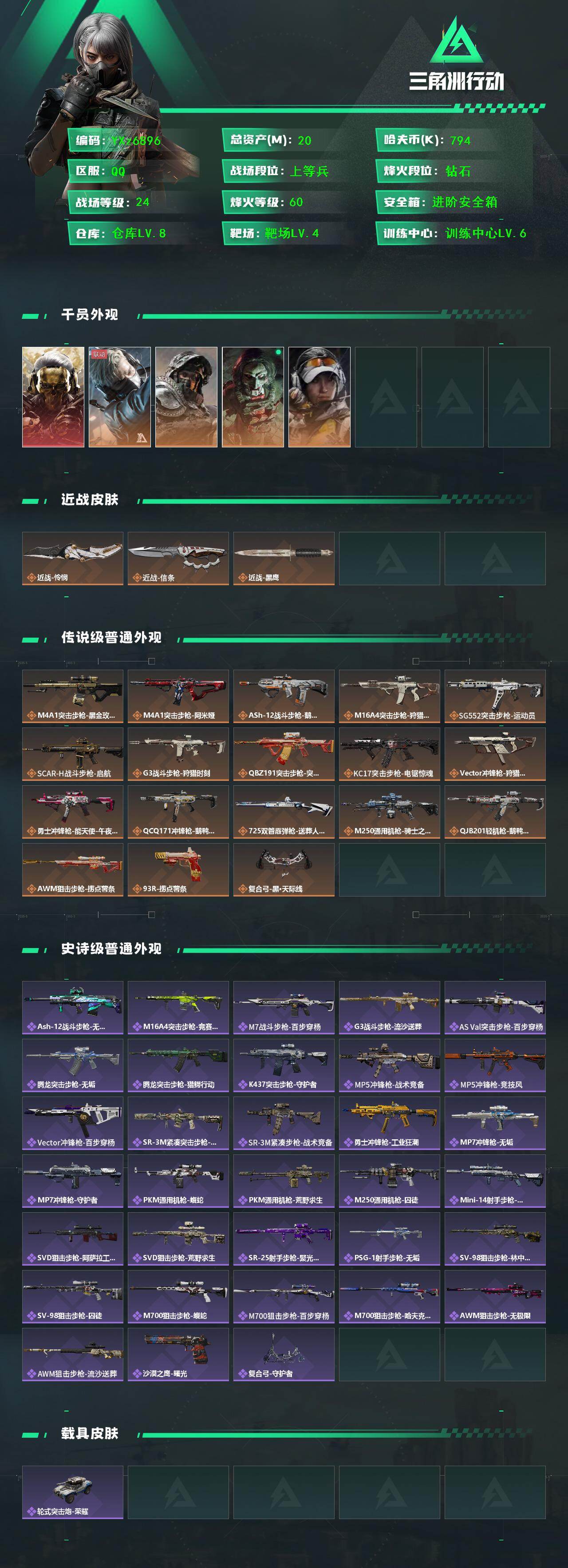 SJZCMW431127三角洲行动账号详情图2 SJZCMW431127三角洲行动账号详情图2