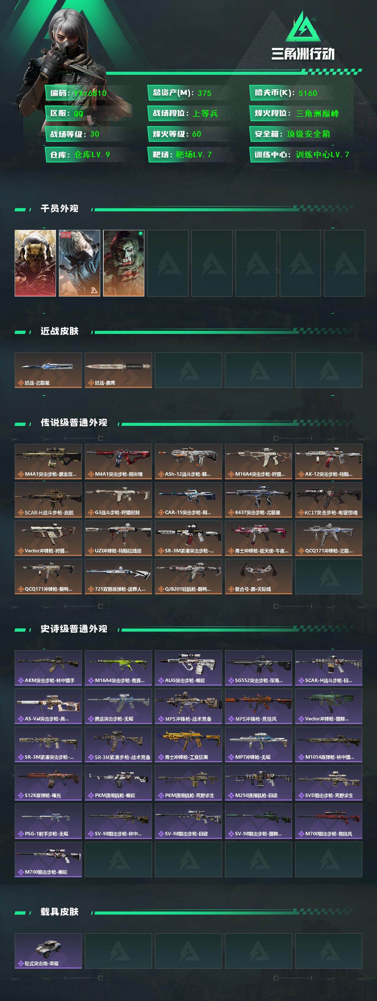 SJZCMW431111三角洲行动账号详情图2