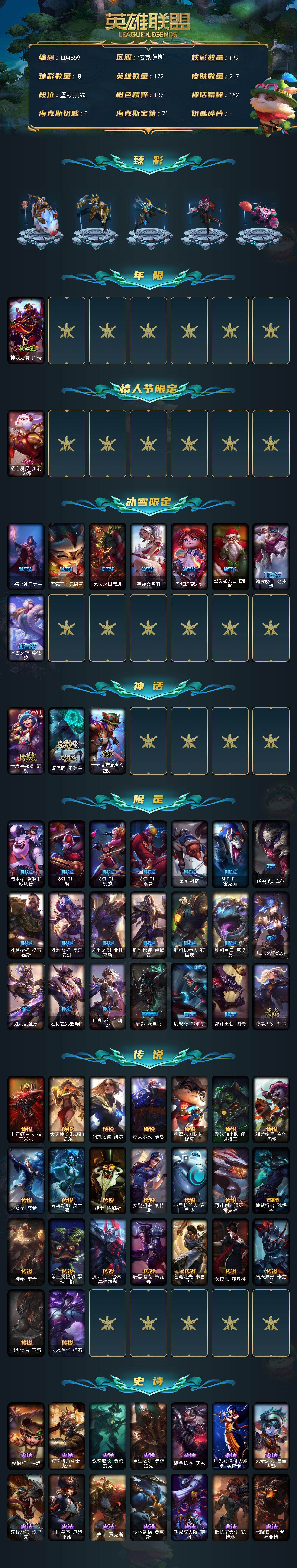 LOLQM45953英雄联盟账号详情图3 LOLQM45953英雄联盟账号详情图3