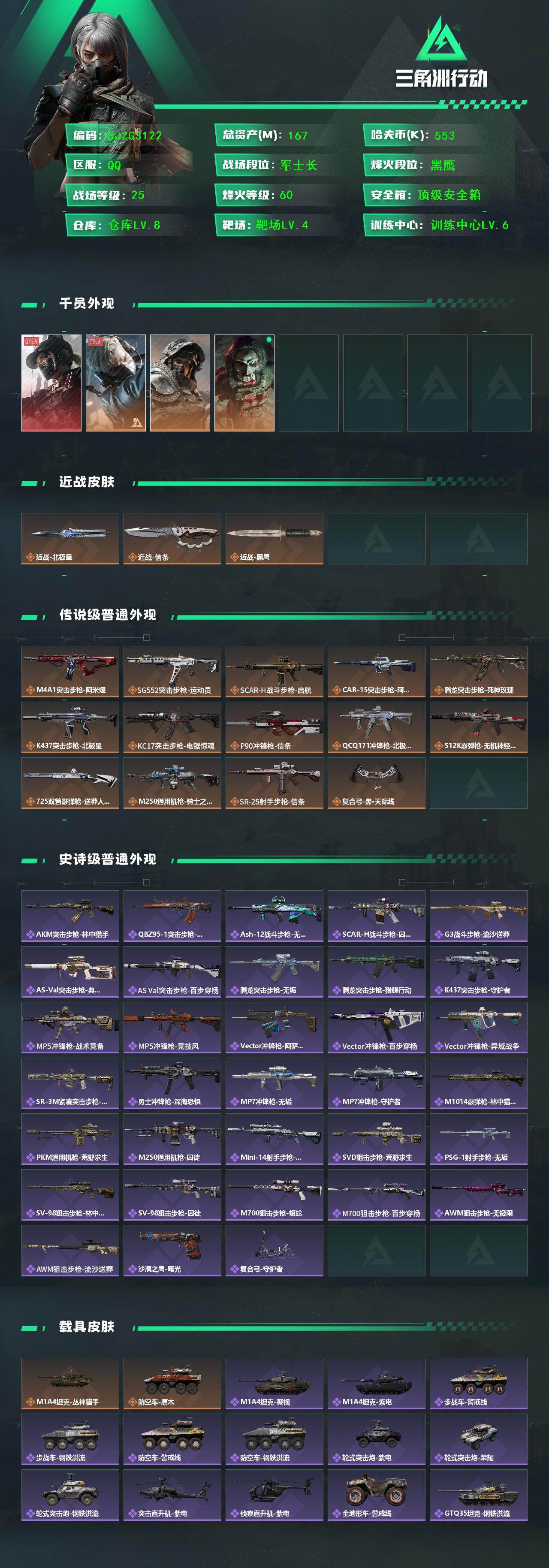 SJZQM417023三角洲行动账号详情图3