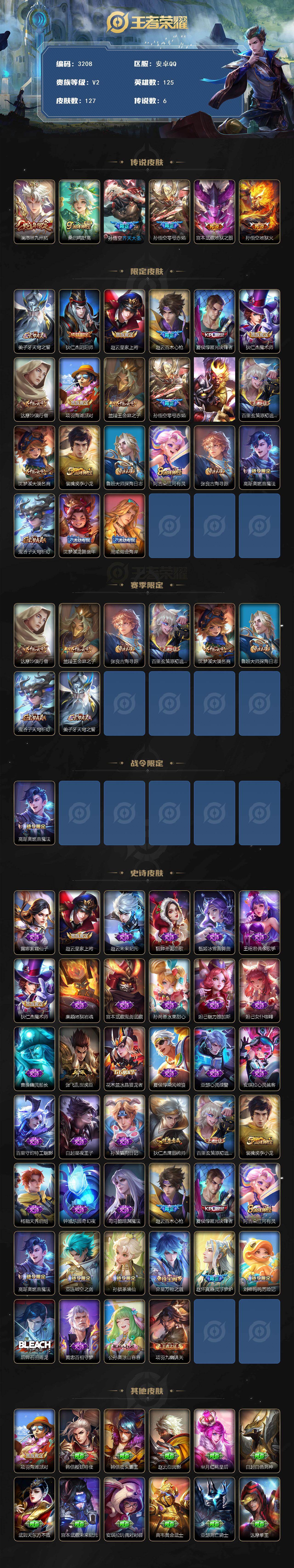 WZCMW464750王者荣耀账号详情图2