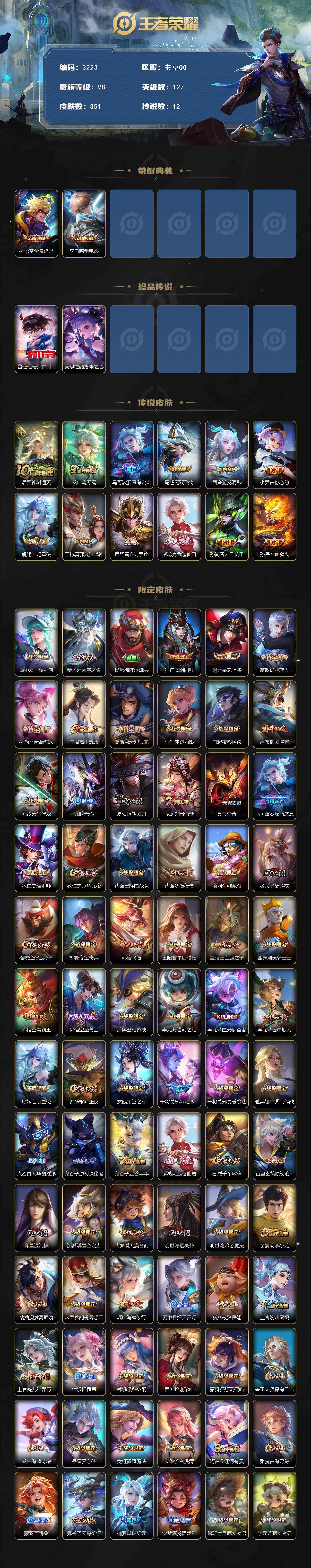 WZCMW465264王者荣耀账号详情图2