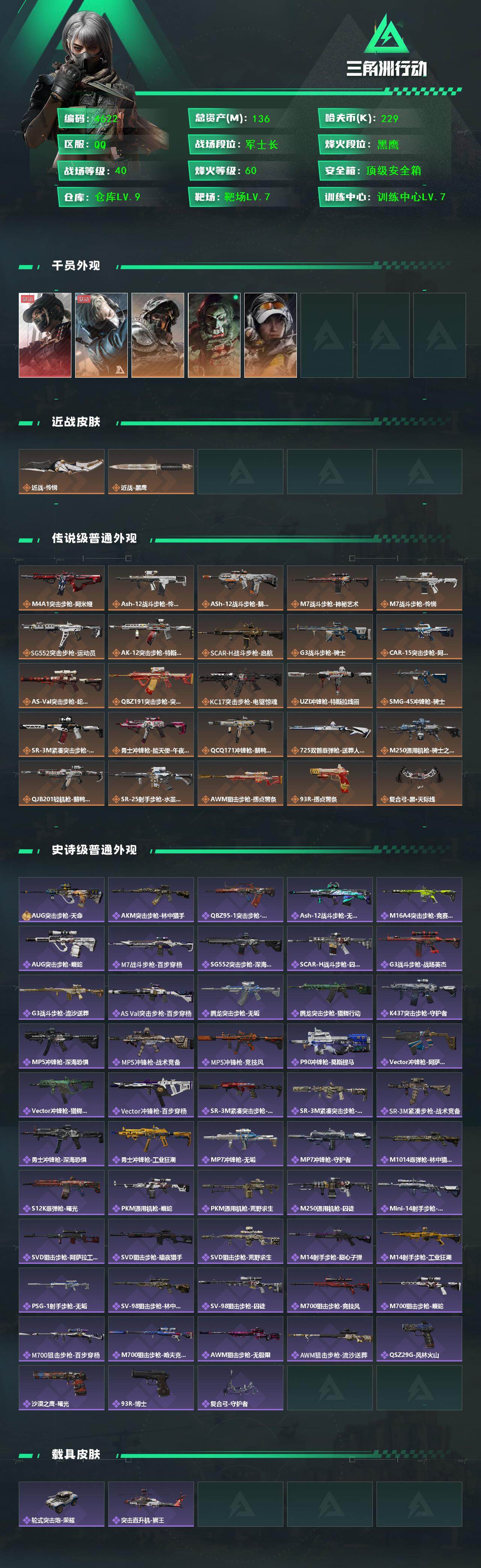 SJZCMW417136三角洲行动账号详情图2 SJZCMW417136三角洲行动账号详情图2