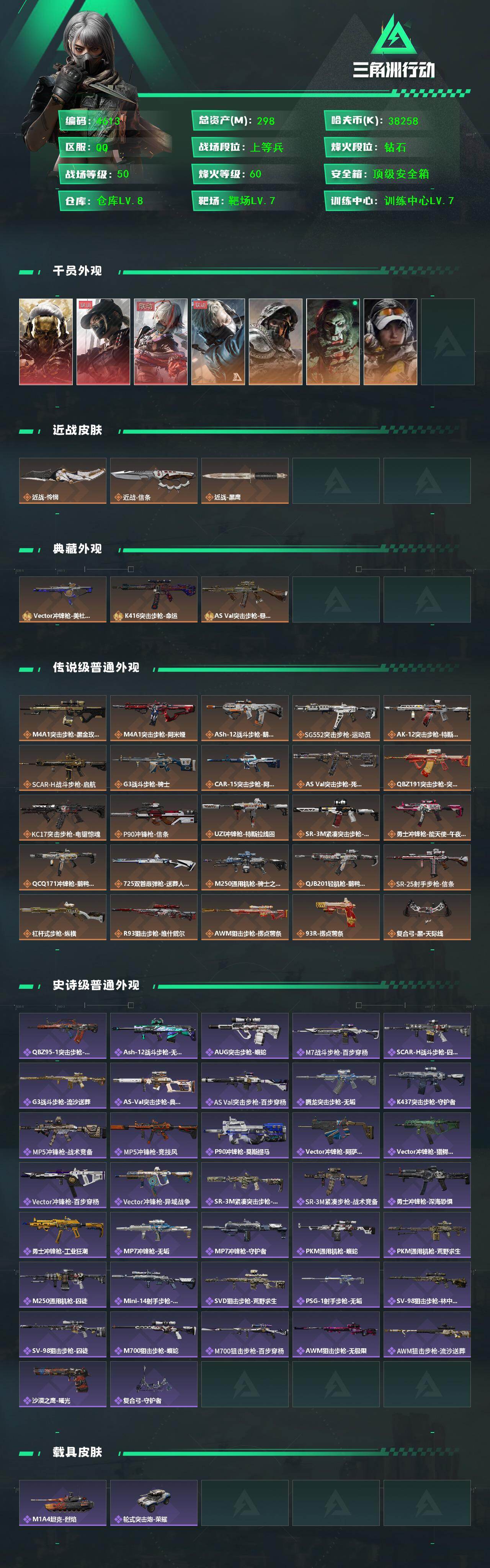 SJZCMW417199三角洲行动账号详情图2