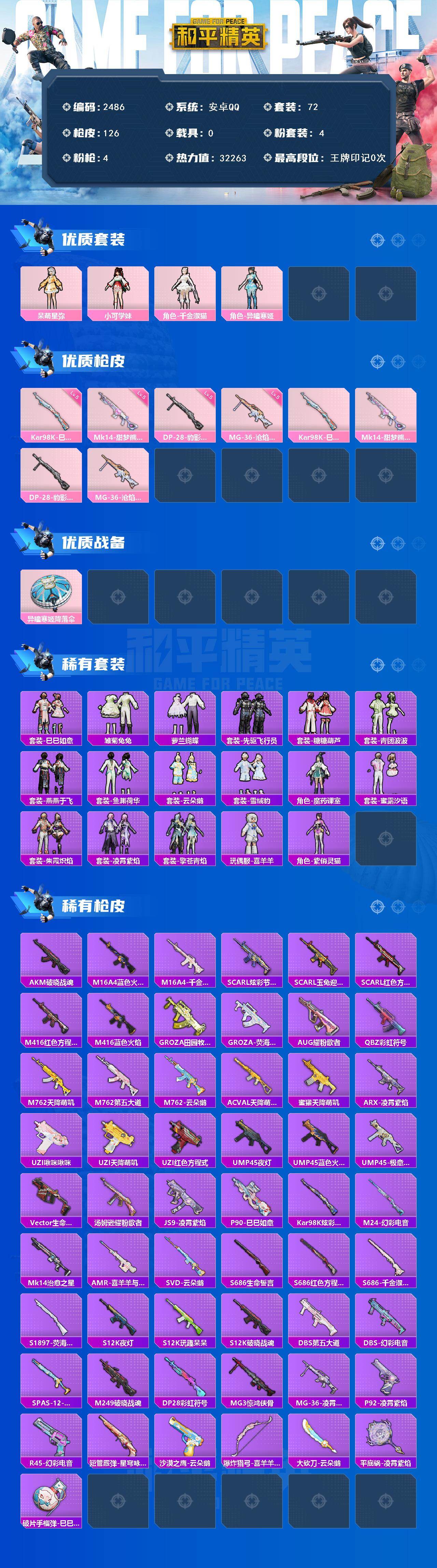 HPCMW465274和平精英账号详情图2