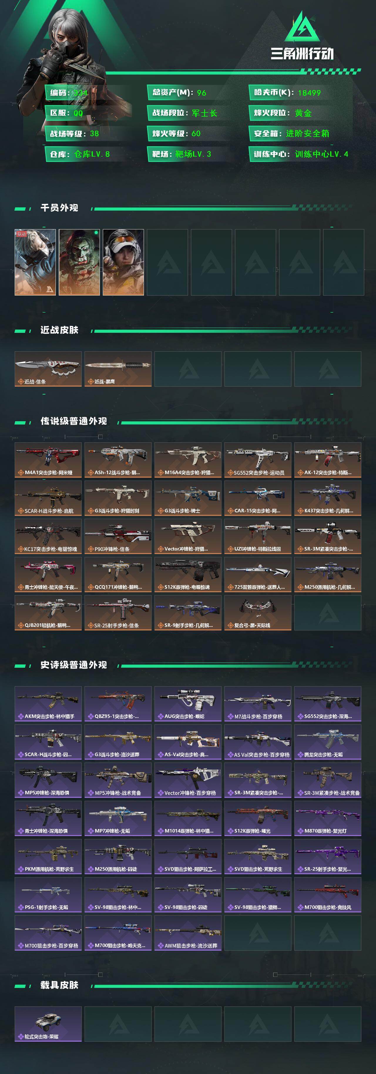 SJZCMW425942三角洲行动账号详情图2