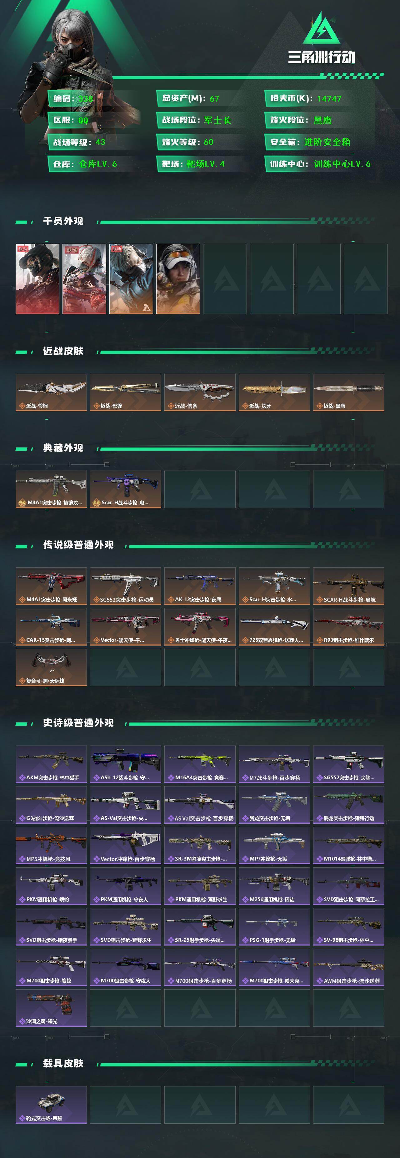SJZCMW426007三角洲行动账号详情图2 SJZCMW426007三角洲行动账号详情图2