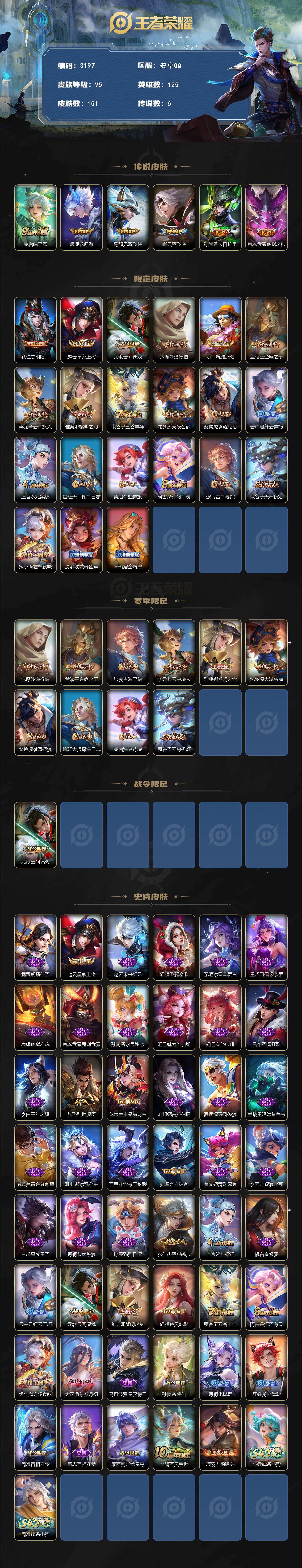 WZCMW467684王者荣耀账号详情图2