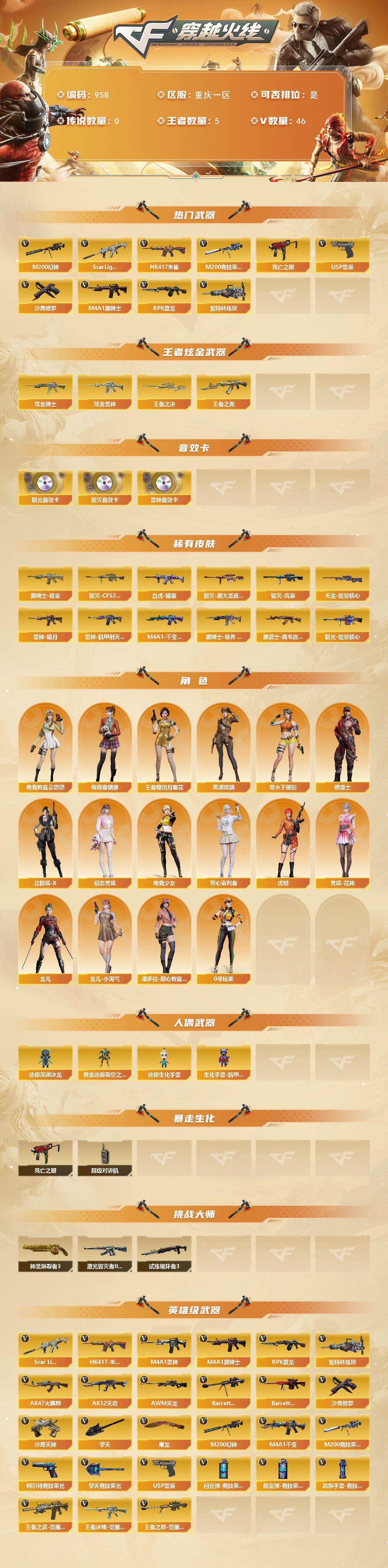 CFQM413526穿越火线账号详情图3