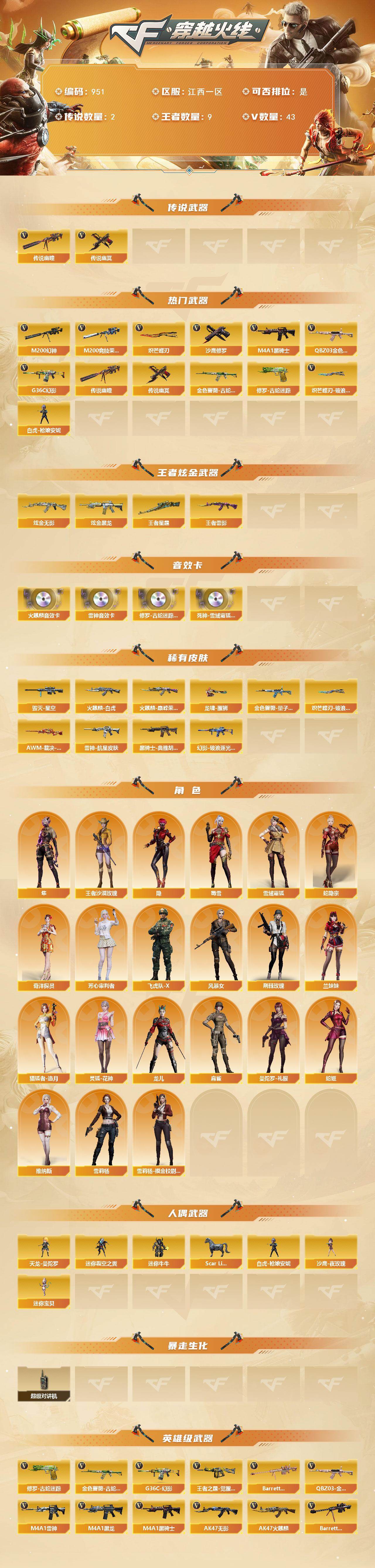 CFCMW429578穿越火线账号详情图2