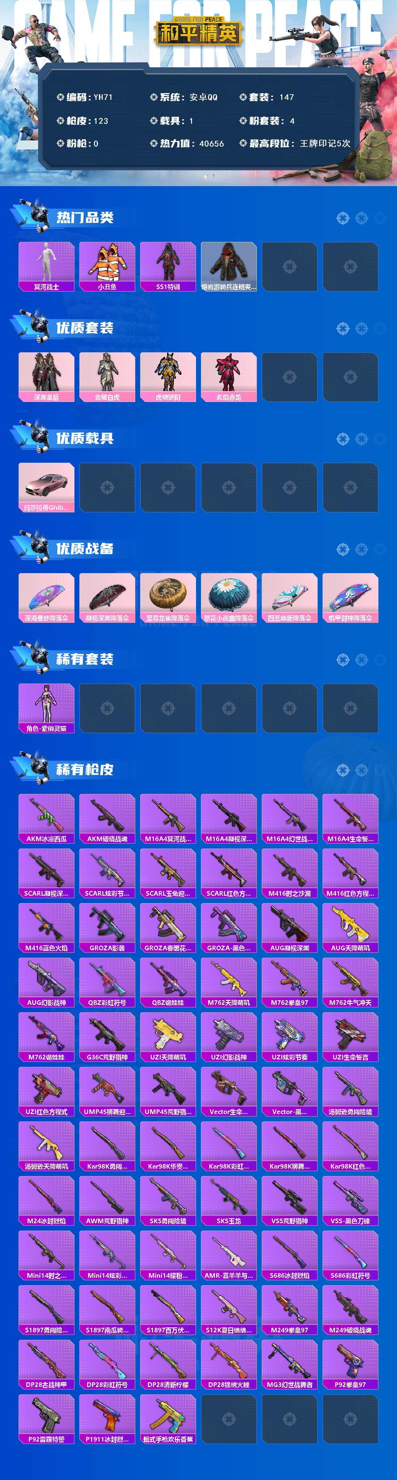 HPCMW450292和平精英账号详情图2