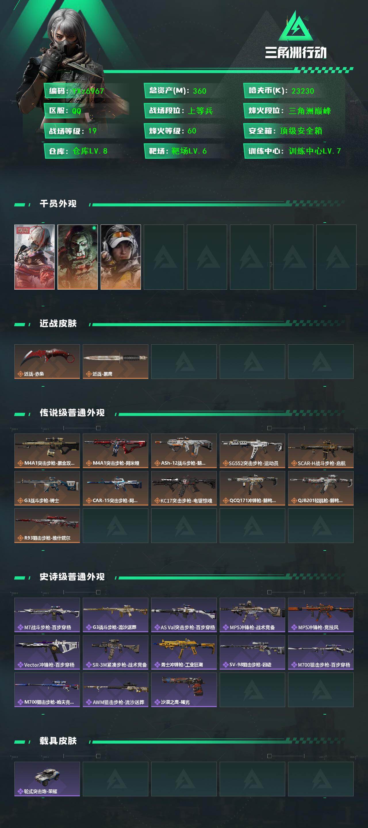 SJZCMW431150三角洲行动账号详情图2 SJZCMW431150三角洲行动账号详情图2