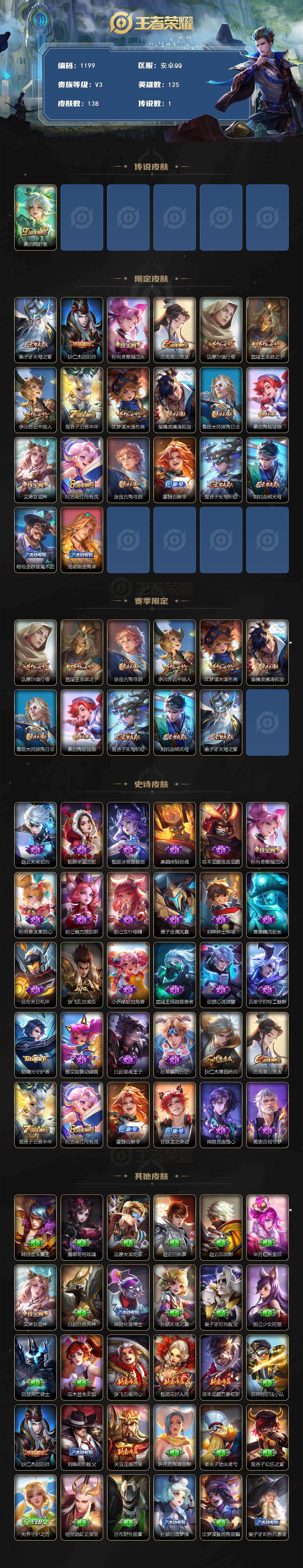 WZKG480420王者荣耀账号详情图2