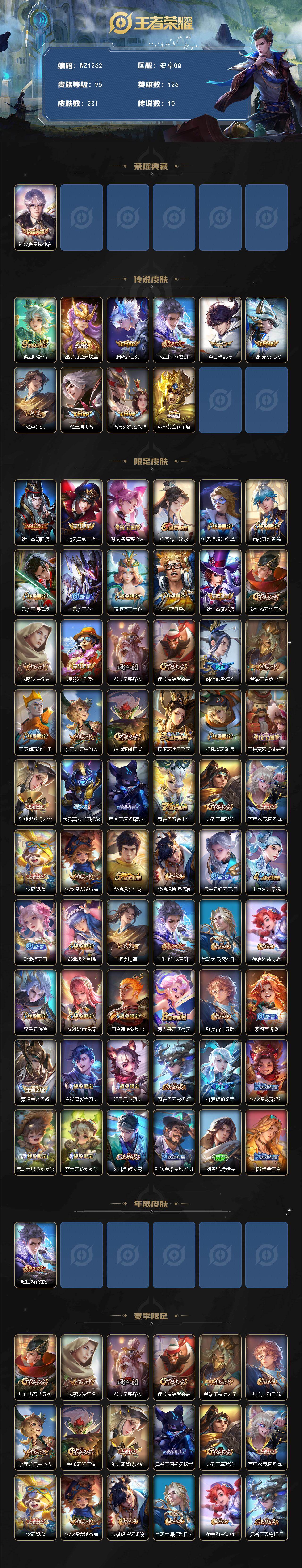 WZCMW468729王者荣耀账号详情图2