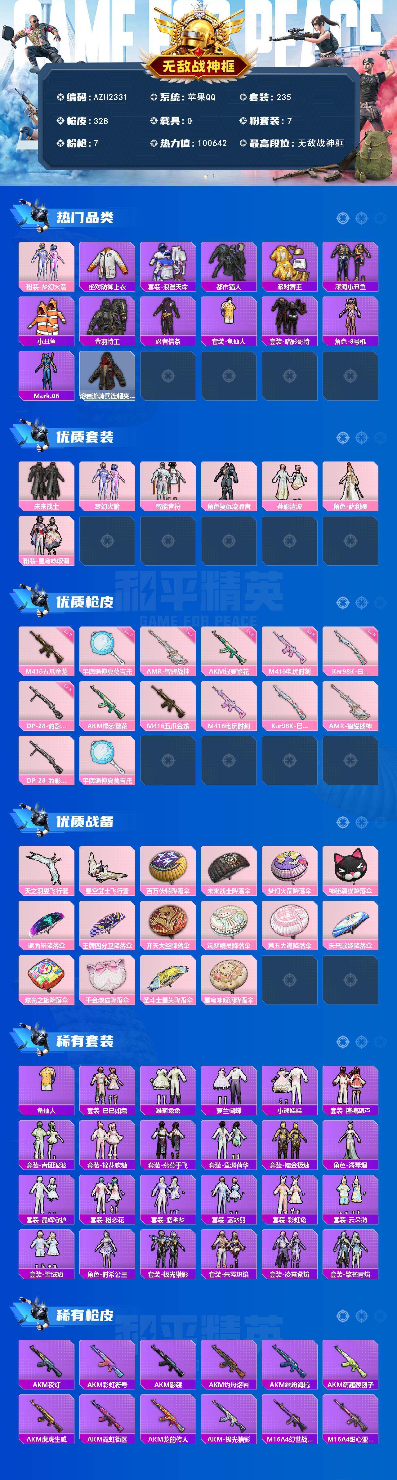 HPCMW465385和平精英账号详情图2