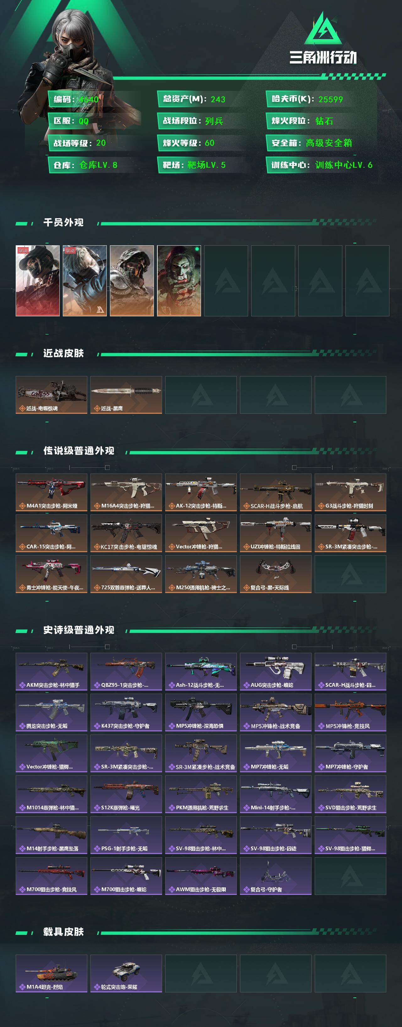 SJZCMW418240三角洲行动账号详情图2