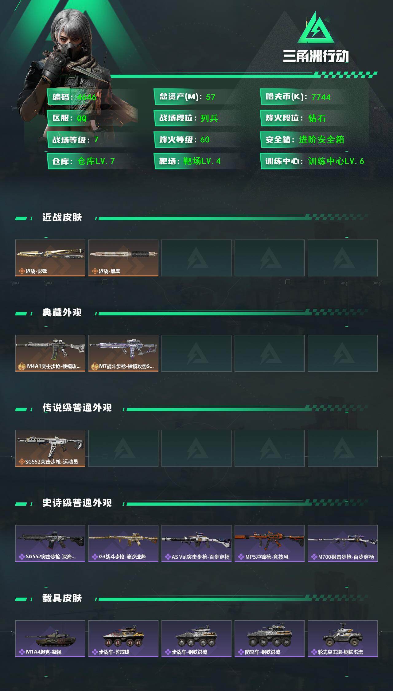 SJZCMW418367三角洲行动账号详情图2