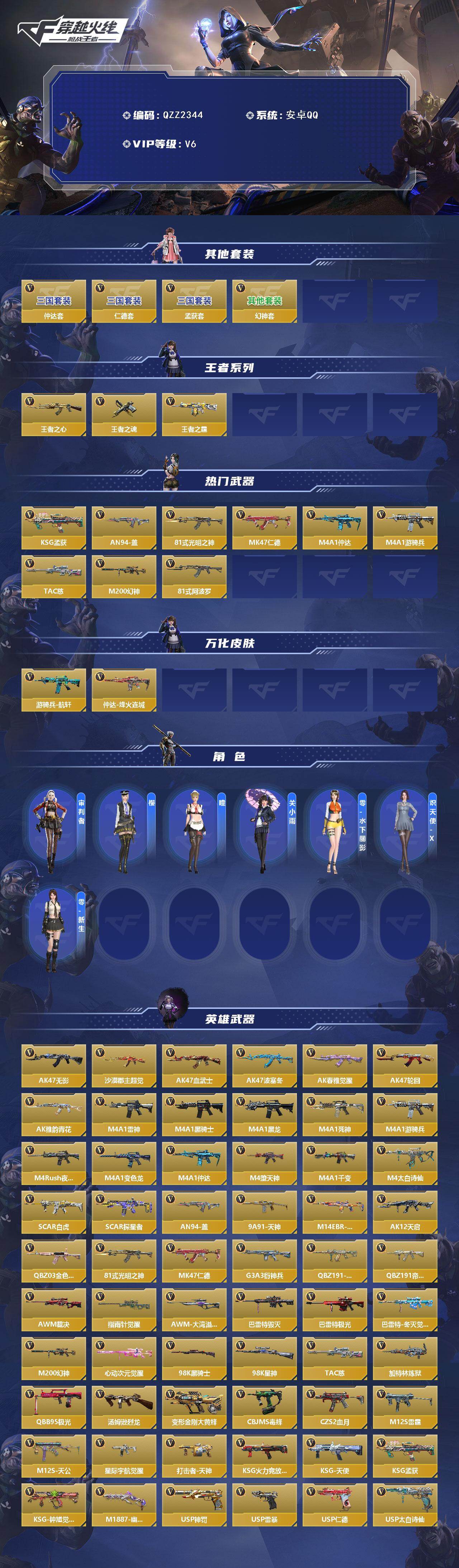 CFMEY45787枪战王者账号详情图2