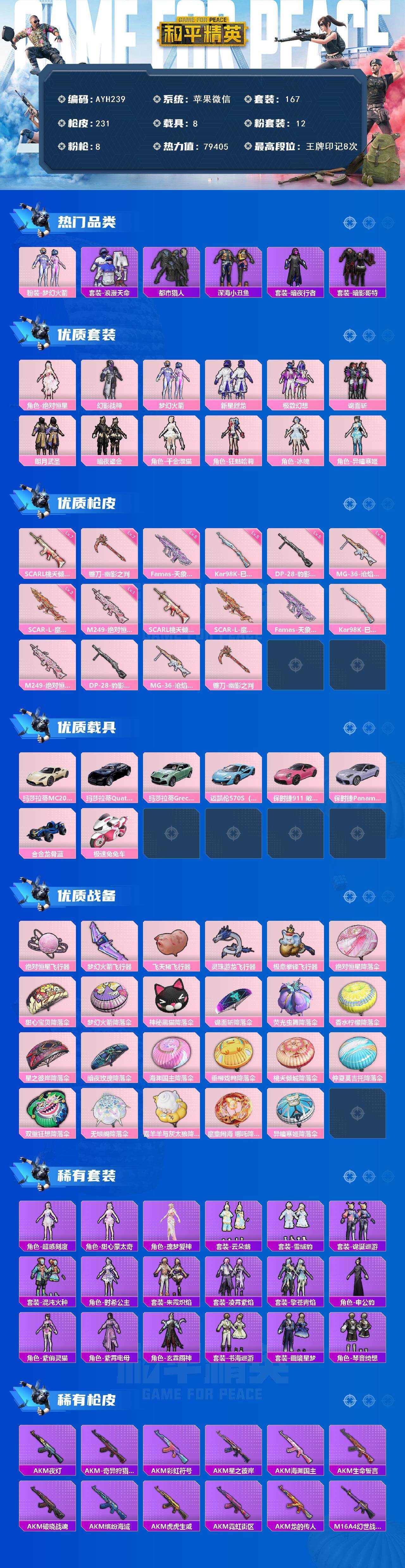 HPLX469492和平精英账号详情图2