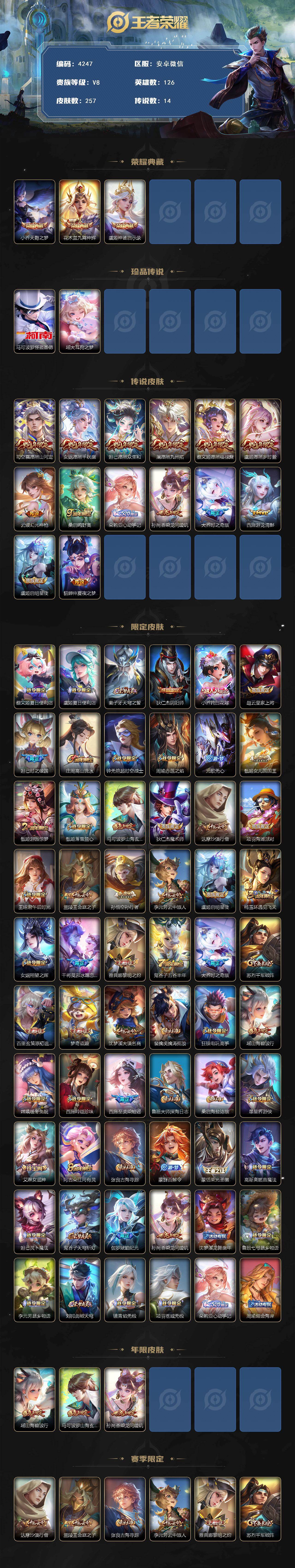 WZJZ4138983王者荣耀账号详情图2