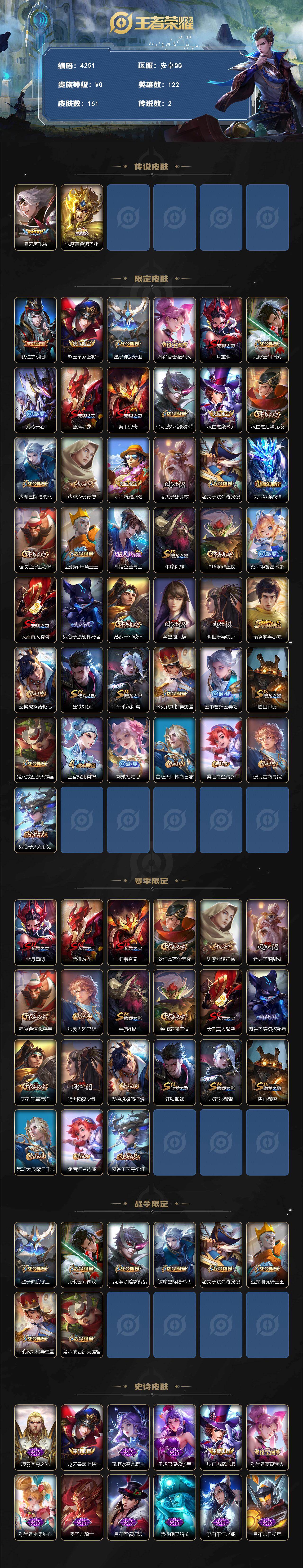 WZJZ493118王者荣耀账号详情图2 WZJZ493118王者荣耀账号详情图2