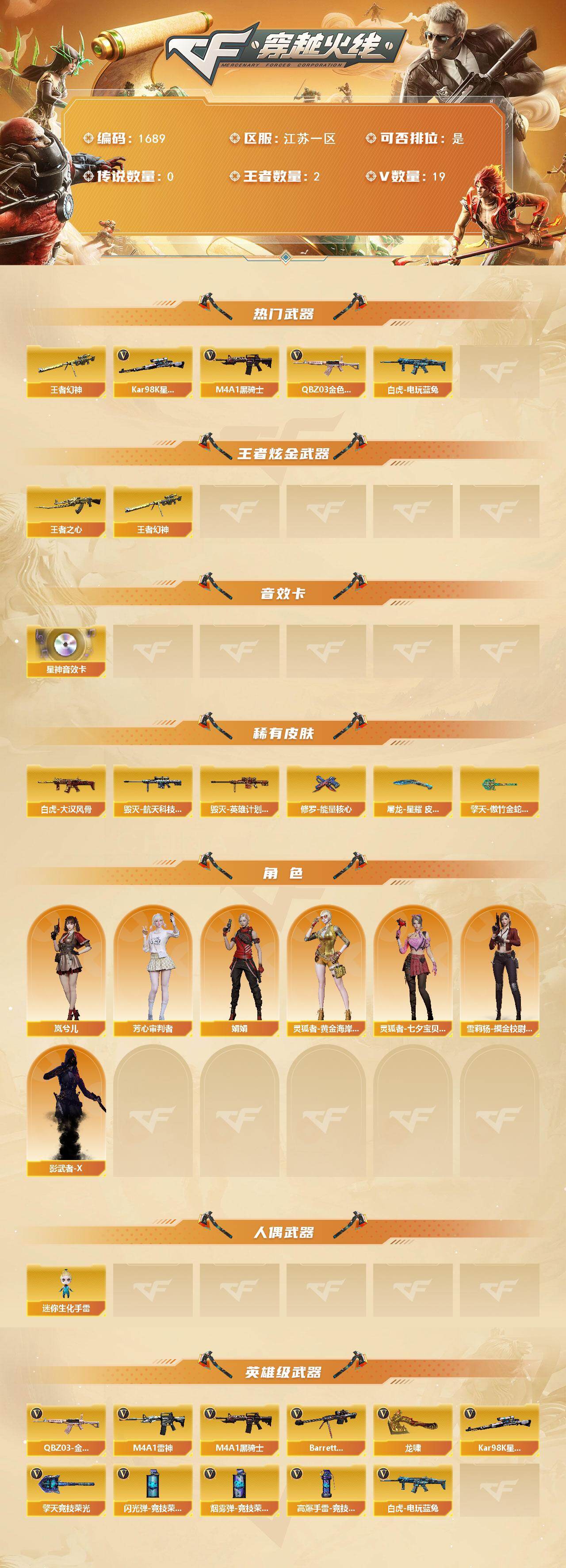 CFCMW428021穿越火线账号详情图2