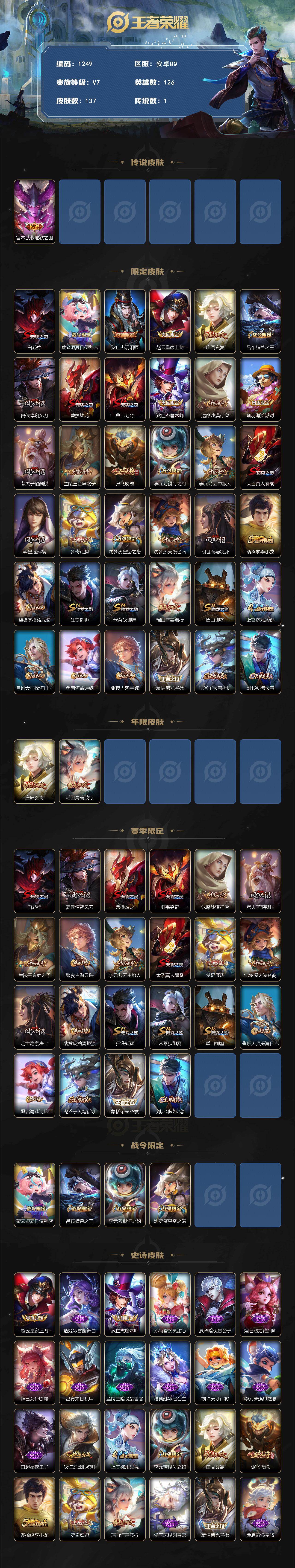 WZKG497349王者荣耀账号详情图2