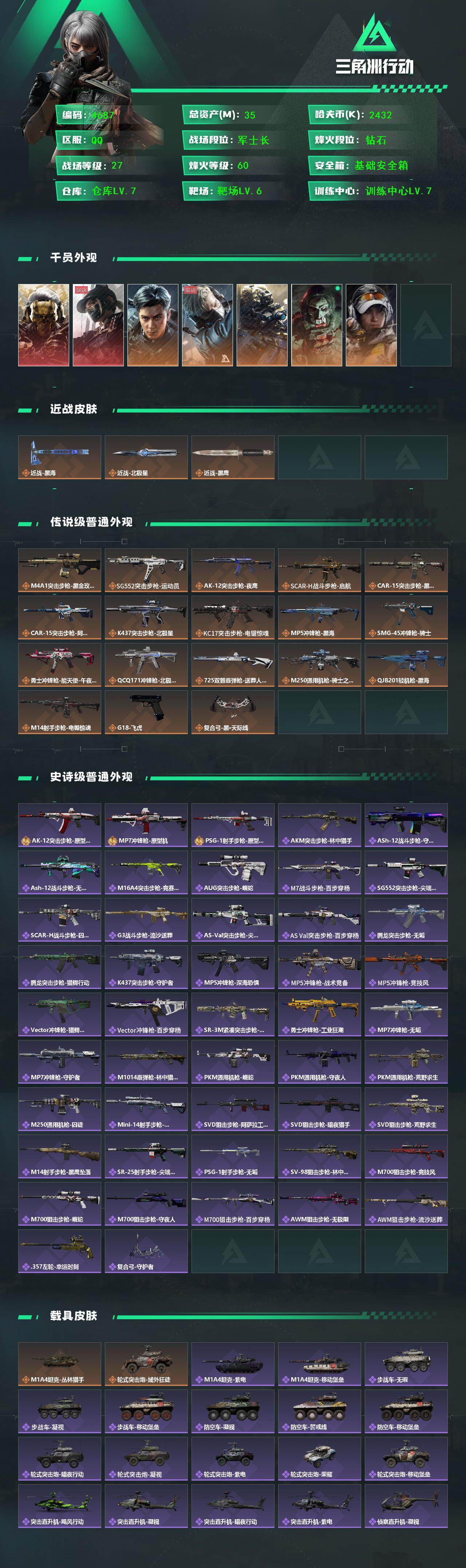 SJZCMW418784三角洲行动账号详情图2