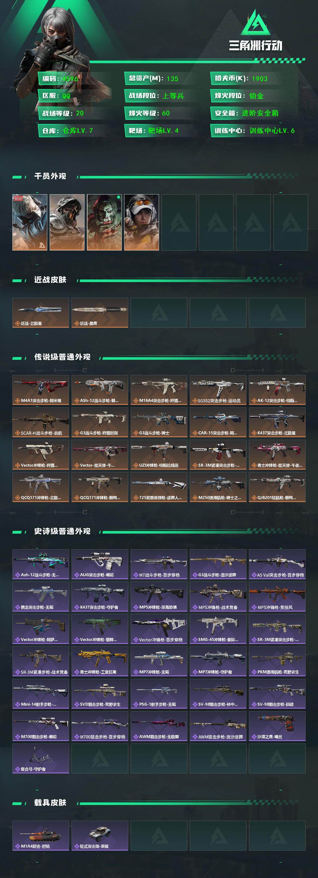 SJZCMW434064三角洲行动账号详情图2