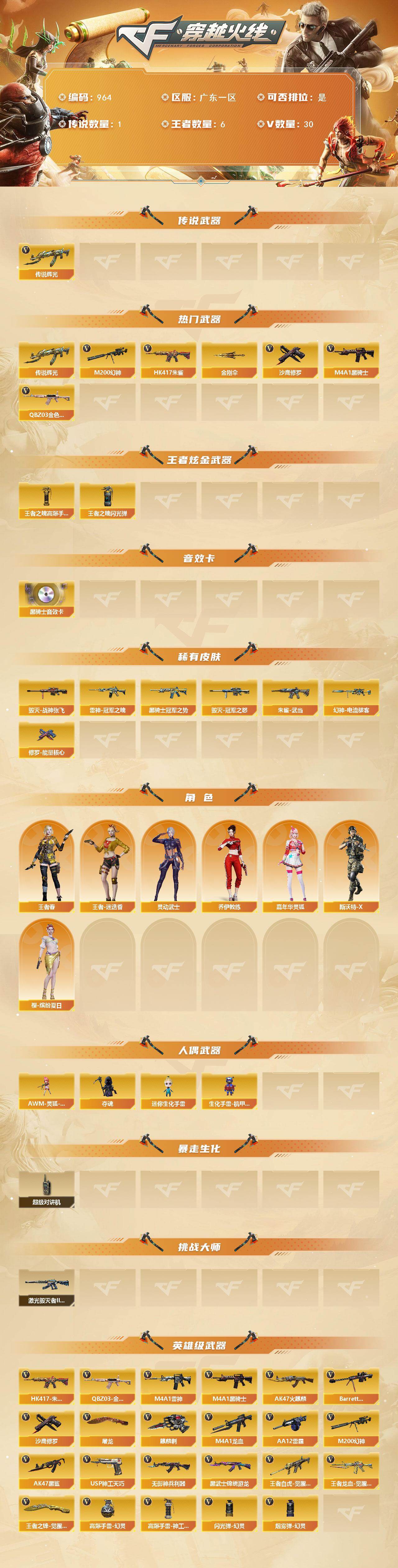 CFQM413472穿越火线账号详情图3