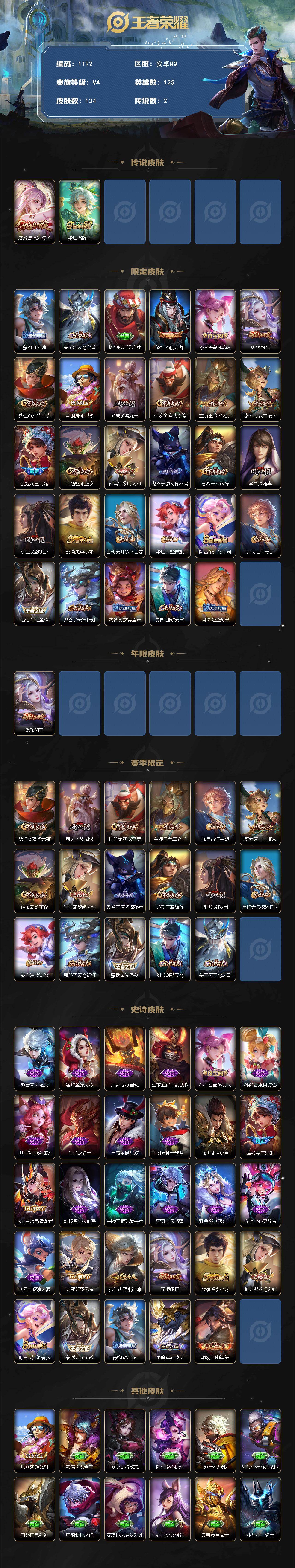 WZKG467065王者荣耀账号详情图2