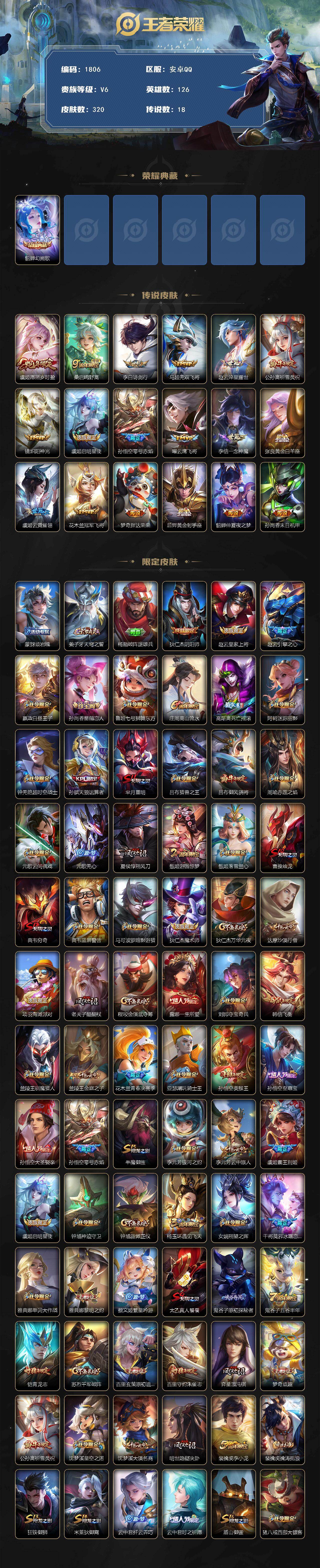 WZQM467083王者荣耀账号详情图3