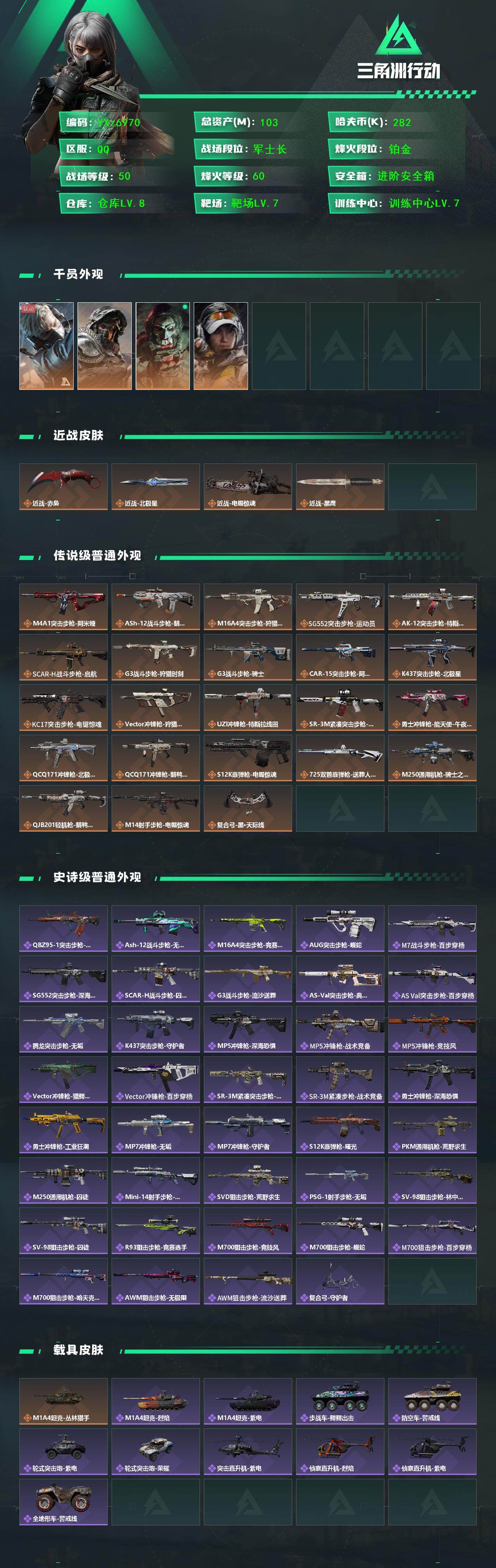 SJZCMW431142三角洲行动账号详情图2