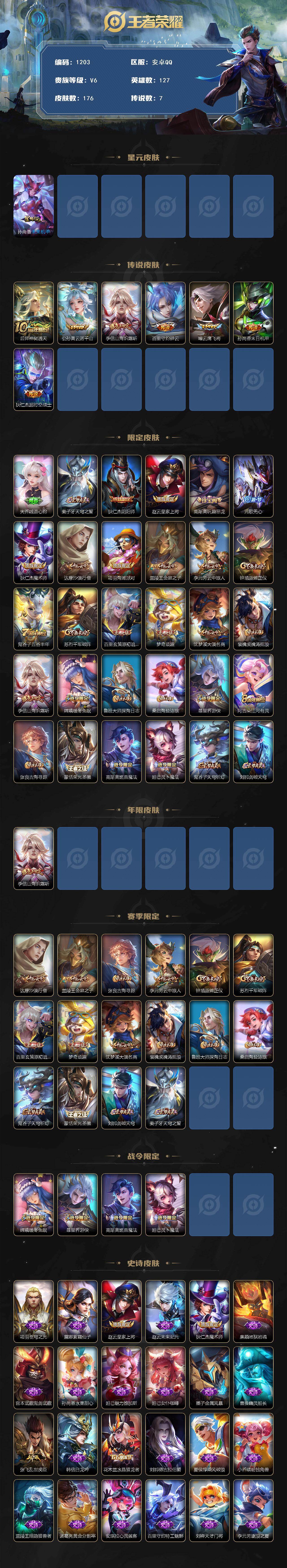 WZKG4110967王者荣耀账号详情图2