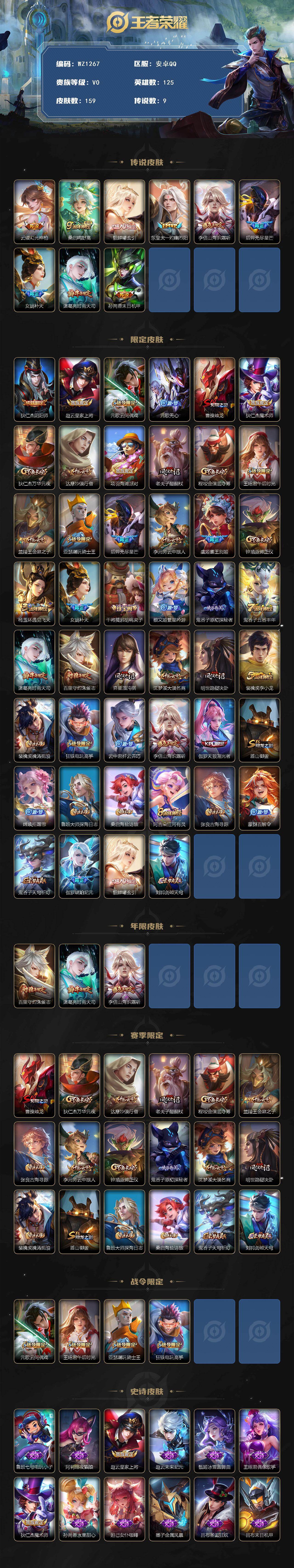 WZCMW468710王者荣耀账号详情图2