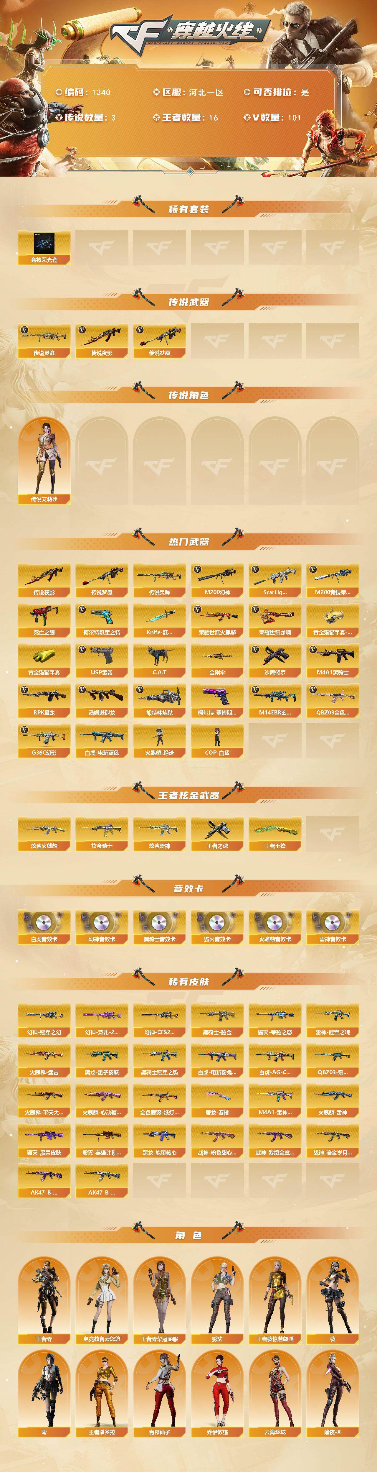 CFCMW422342穿越火线账号详情图2