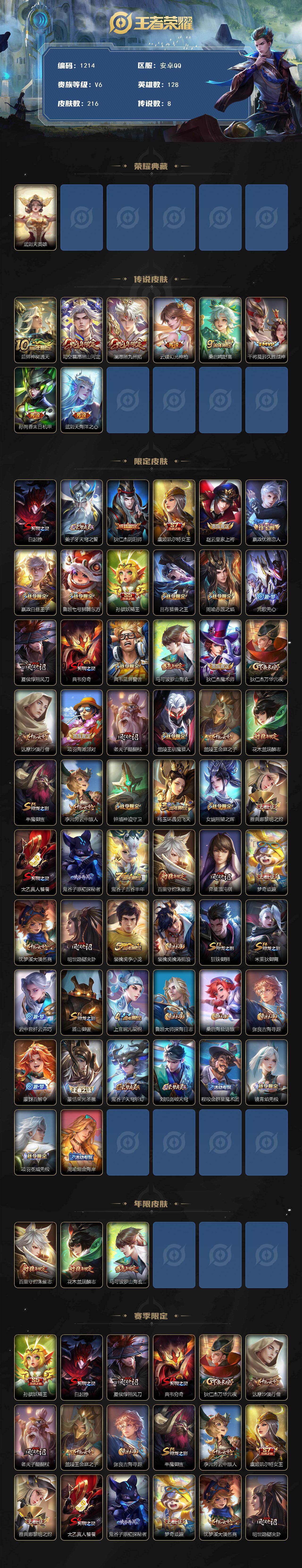 WZKG4148509王者荣耀账号详情图2