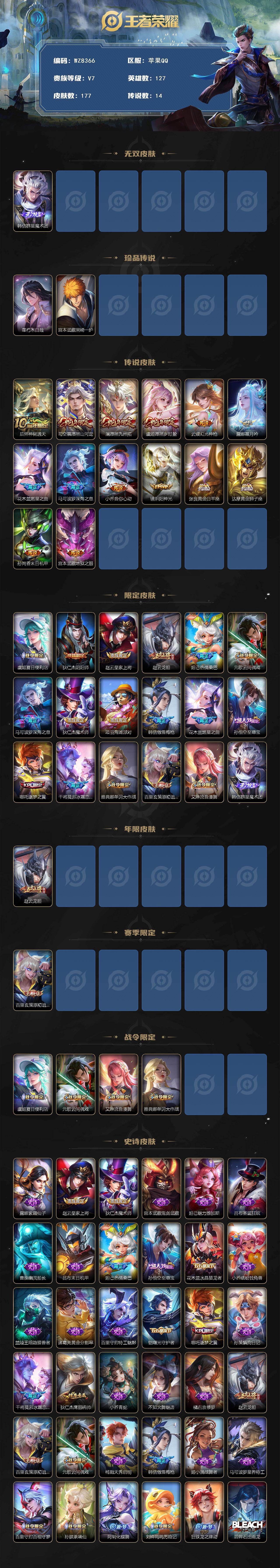 WZXS493251王者荣耀账号详情图2