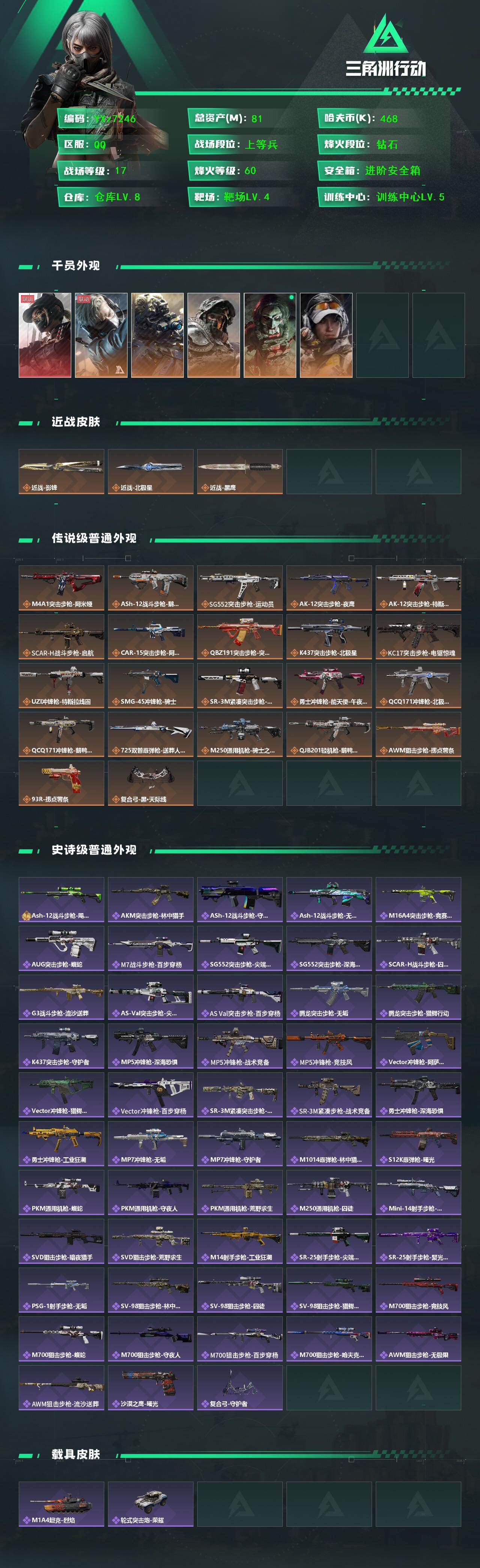 SJZCMW420075三角洲行动账号详情图2