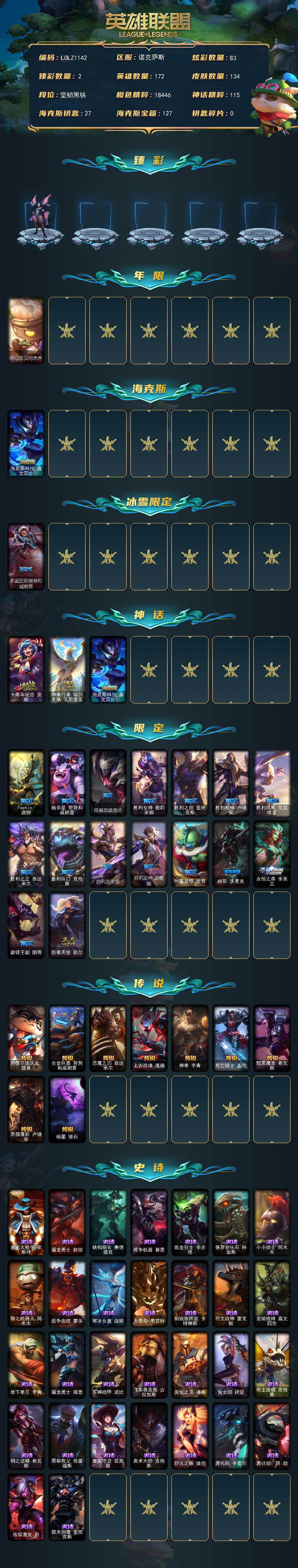 LOLEY46820英雄联盟账号详情图2 LOLEY46820英雄联盟账号详情图2