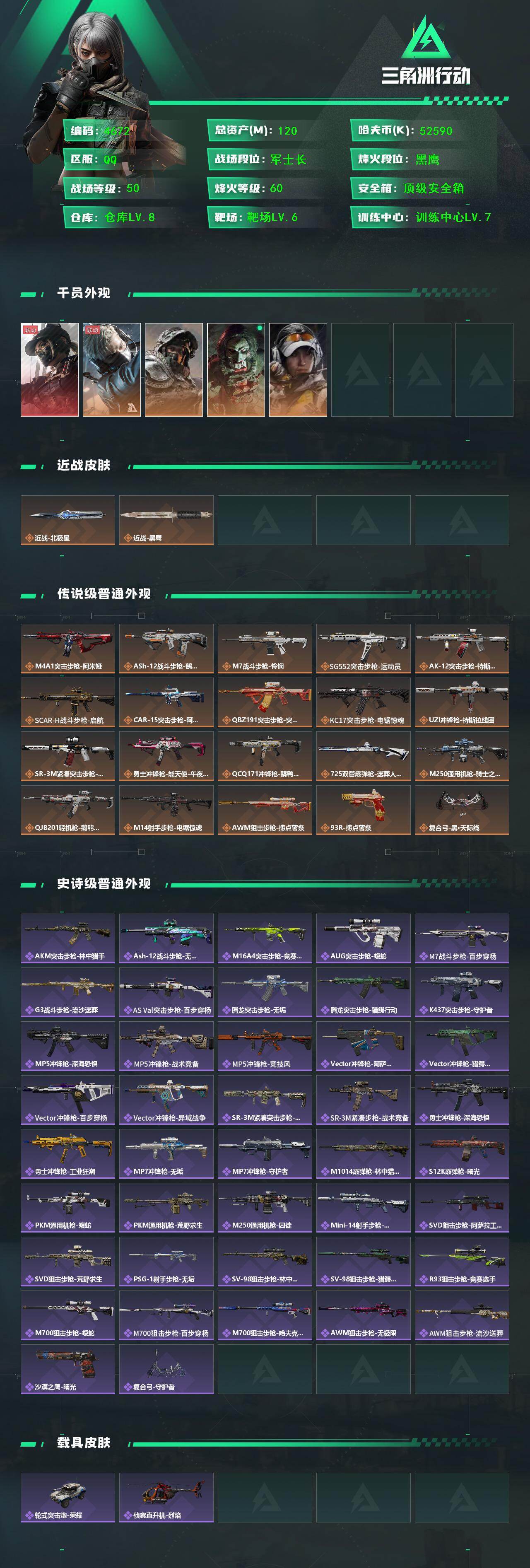 SJZCMW418405三角洲行动账号详情图2