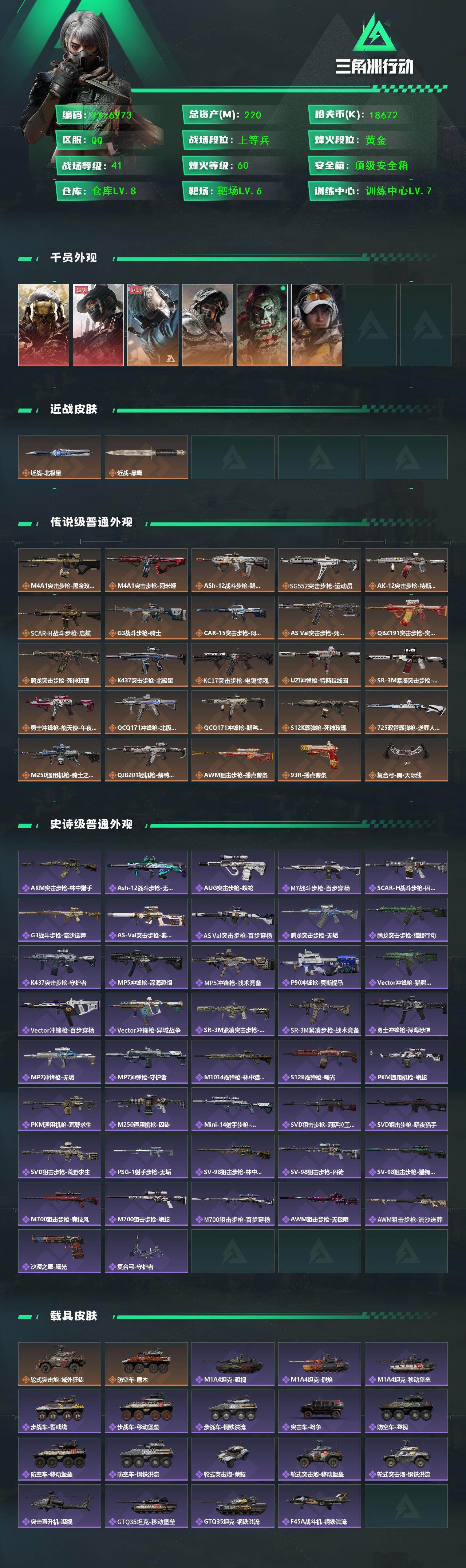 SJZCMW419008三角洲行动账号详情图2