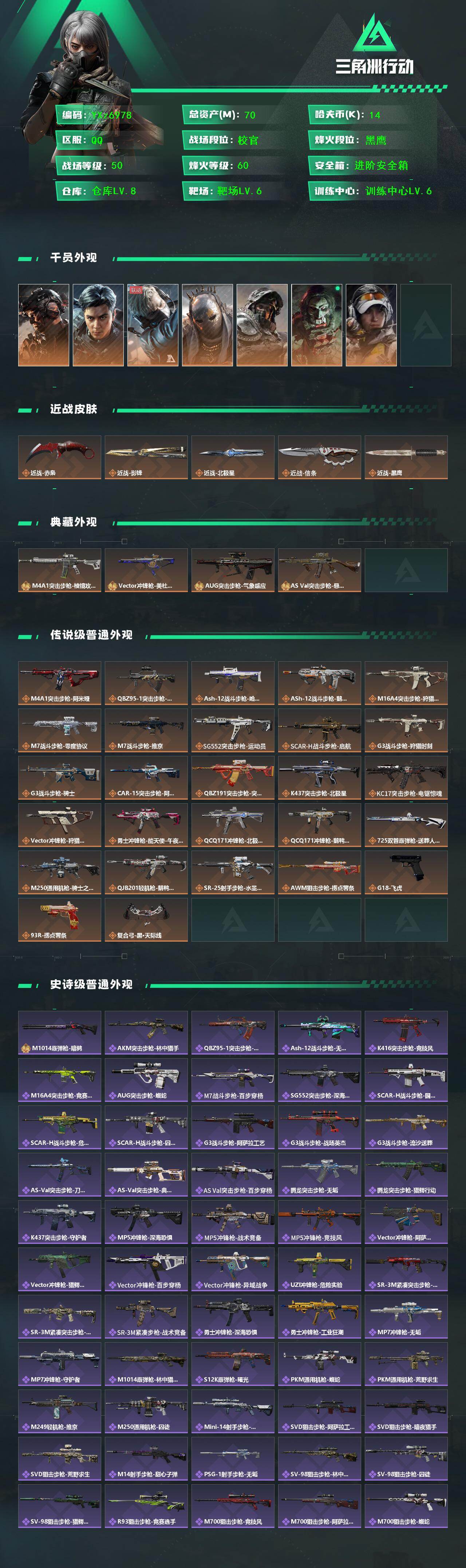 SJZCMW419020三角洲行动账号详情图2 SJZCMW419020三角洲行动账号详情图2