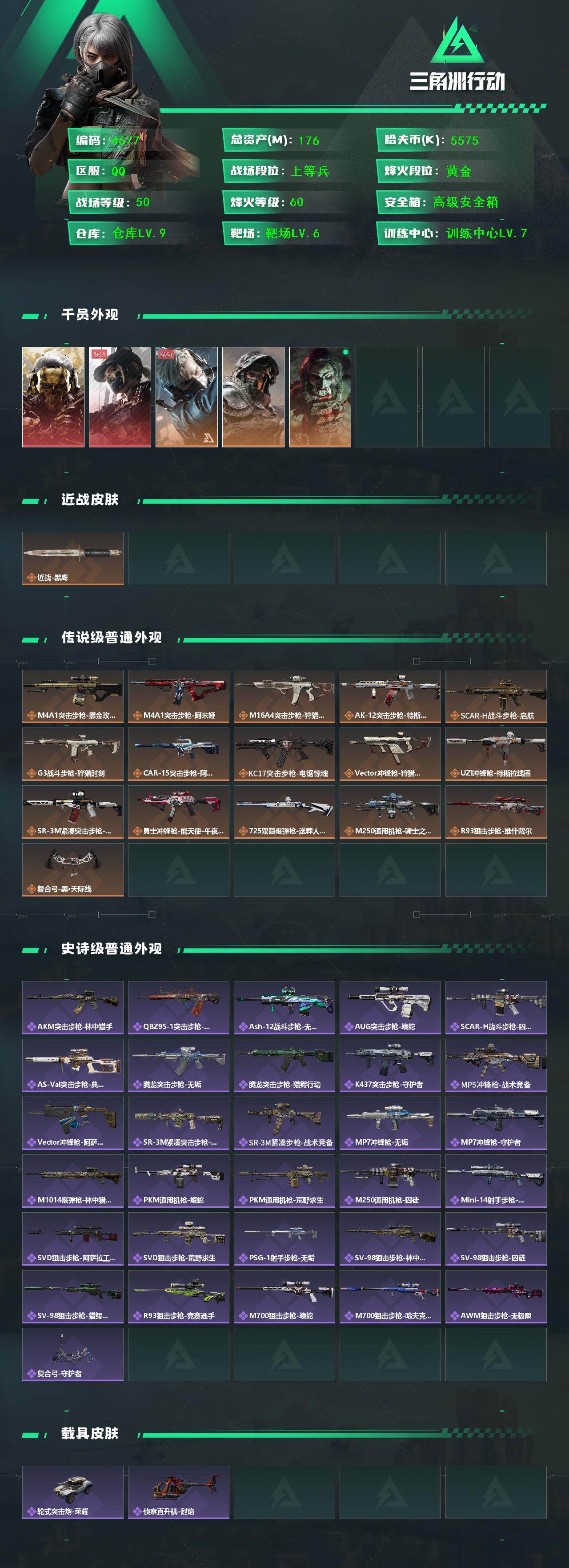 SJZCMW418495三角洲行动账号详情图2